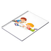 Cahier à reliure spirale avec photos en noir et bl (Côté gauche)