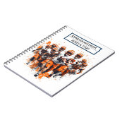 Cahier à reliure spirale avec photos sur le thème (Côté gauche)