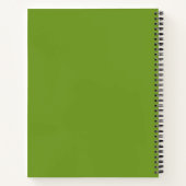 Cahier à reliure spirale avec texte de motivation (Dos)