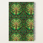 Cahier à reliure spirale avec un design vibrant (Verso)