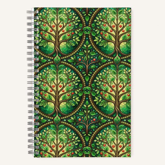 Cahier à reliure spirale avec un design vibrant (Recto)