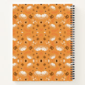 Cahier à reliure spirale avec une couverture orang (Dos)