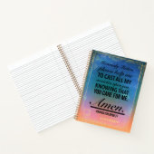 Cahier à reliure spirale avec une prière pour l'an (Intérieur)