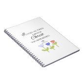 Cahier à reliure spirale avec verset biblique (Côté Droit)