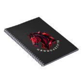 Cahier à reliure spirale BlazeForge Cheval Rouge (Côté Droit)