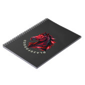 Cahier à reliure spirale BlazeForge Cheval Rouge (Côté gauche)