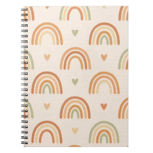 Cahier à reliure spirale Boho Rainbow (Devant)