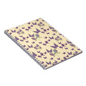 Cahier à reliure spirale Butterfly Joy in Cream  (Côté Droit)