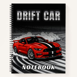 Cahier à reliure spirale cartonné Muscle Rouge de