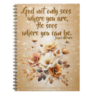 Cahier à reliure spirale Citation Inspirante par J