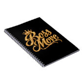 Cahier à reliure spirale Couronne dorée Boss Move (Côté Droit)