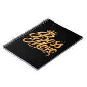 Cahier à reliure spirale Couronne dorée Boss Move (Côté gauche)
