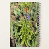 Cahier à reliure spirale Couronne florale Vert imp (Verso)