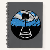 Cahier à reliure spirale couverture rigide Basketb (Devant)