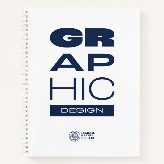 Cahier à reliure spirale de conception graphique K (Devant)
