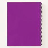 Cahier à reliure spirale de luxe | Quadrillage vio (Dos)