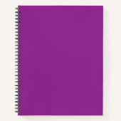 Cahier à reliure spirale de luxe | Quadrillage vio (Devant)