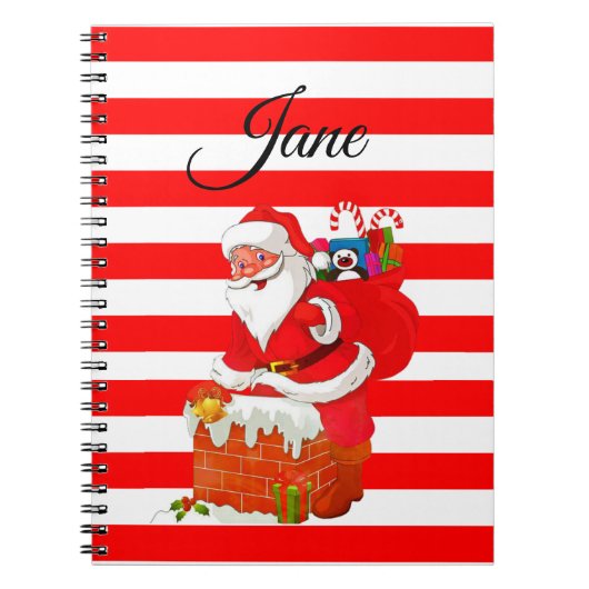 Cahier à reliure spirale de Noël (Devant)
