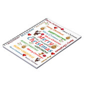 Cahier à reliure spirale de Noël (Côté gauche)