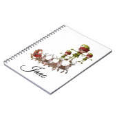 Cahier à reliure spirale de Noël (Côté gauche)