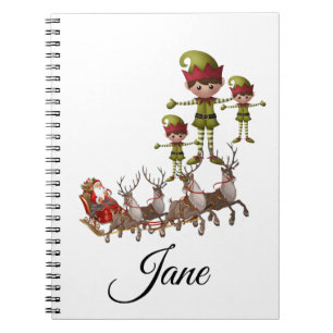 Cahier à reliure spirale de Noël