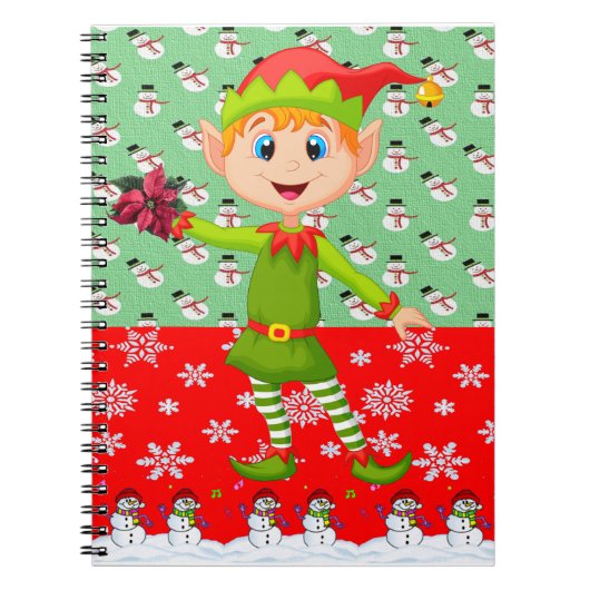 Cahier à reliure spirale de Noël (Devant)
