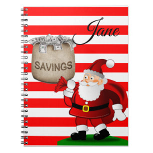 Cahier à reliure spirale de Noël
