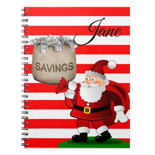 Cahier à reliure spirale de Noël (Devant)