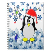 Cahier à reliure spirale de Noël Pingouin (Devant)