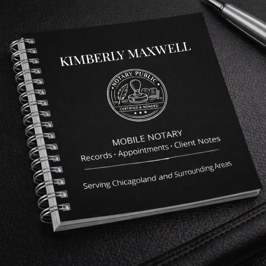 Cahier à reliure spirale de notaire mobile personn