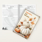 Cahier à reliure spirale de recettes d'automne per (À l'intérieur)
