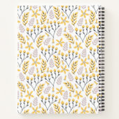 Cahier à reliure spirale de recettes personnalisée (Dos)