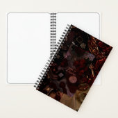 Cahier à reliure spirale de style gothique sombre  (À l'intérieur)