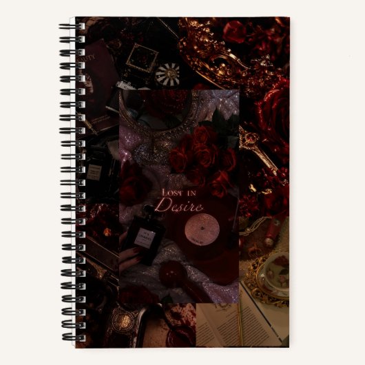 Cahier à reliure spirale de style gothique sombre  (Recto)
