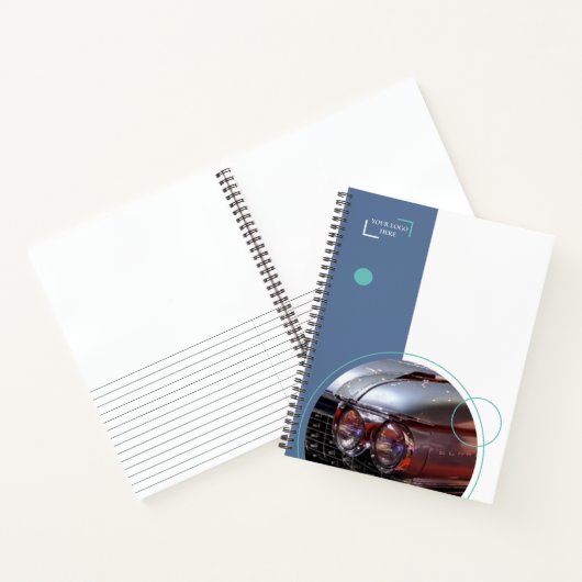 Cahier à reliure spirale de voiture classique (Intérieur)