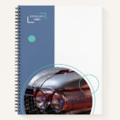 Cahier à reliure spirale de voiture classique (Devant)
