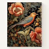 Cahier à reliure spirale - Design oiseau Art Nouve (Dos)