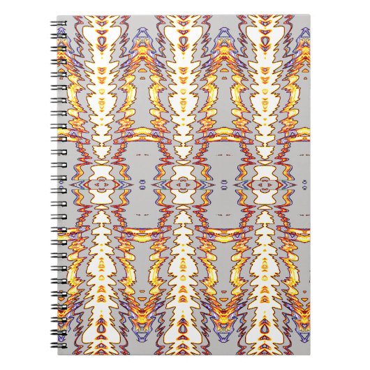 Cahier à reliure spirale, design tendance multicol (Devant)