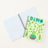 Cahier à reliure spirale Dino Hatch & Jungle Leave (Intérieur)