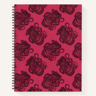 Cahier à reliure spirale dragon