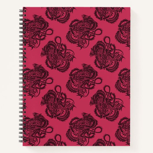 Cahier à reliure spirale dragon (Devant)