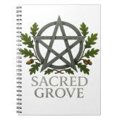 Cahier à reliure spirale du Bosquet Sacré (Devant)