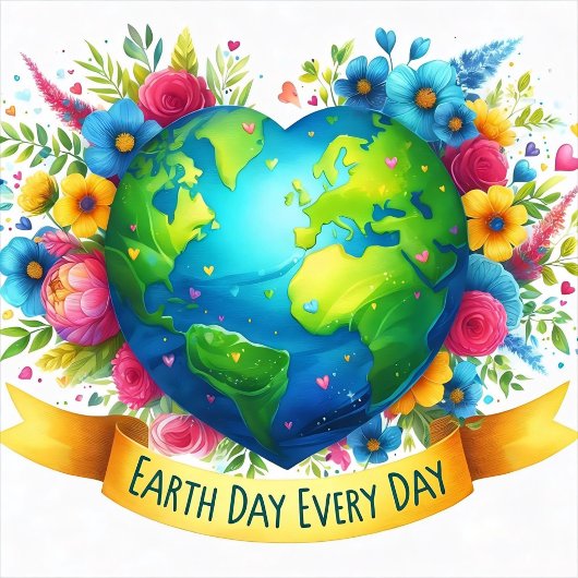 Cahier à reliure spirale Earth Day Everyday