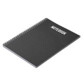 Cahier à reliure spirale Élégance Noir Élégant (Côté gauche)