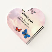 Cahier à reliure spirale en forme de cœur (Dos)