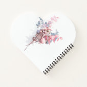 Cahier à reliure spirale en forme de cœur (Dos)