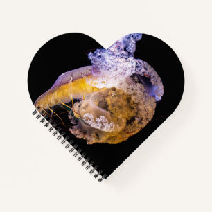 Cahier à reliure spirale en forme de cœur