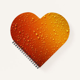 Cahier à reliure spirale en forme de cœur