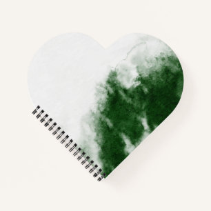 Cahier à reliure spirale en forme de cœur