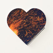 Cahier à reliure spirale en forme de cœur (Dos)